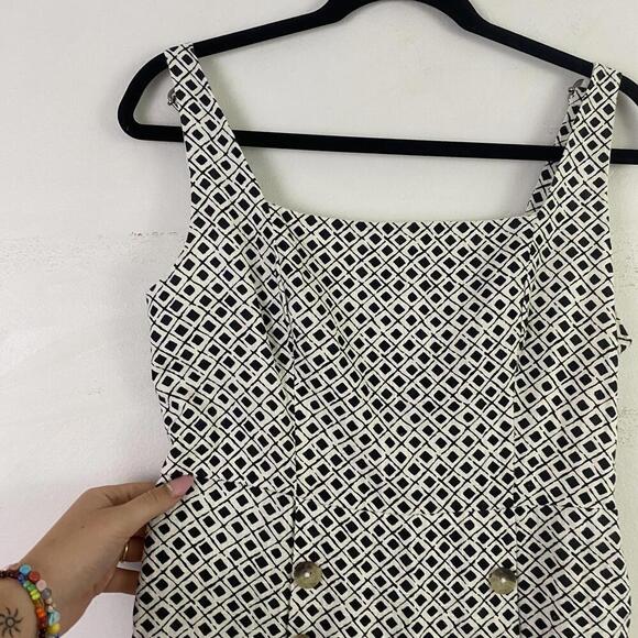 URBAN OUTFUTTERS black and cream pattern mini dress nwt - Picture 4 of 8